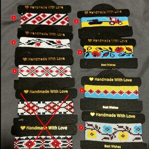 🎄 SALE 😍❤️💥 Beaded bracelets (Ukrainian embroidery motifs)